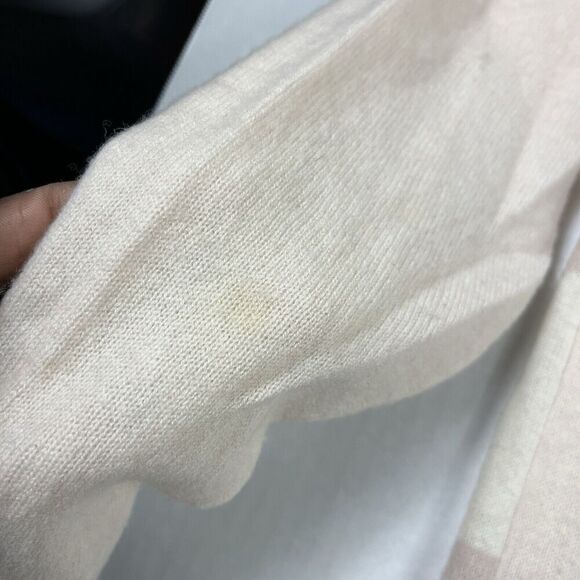 Joie Eloisa Cashmere Sweater Striped Long Sleeve Soft Knit Boxy Fit MEDIUM FLAW - Picture 12 of 12